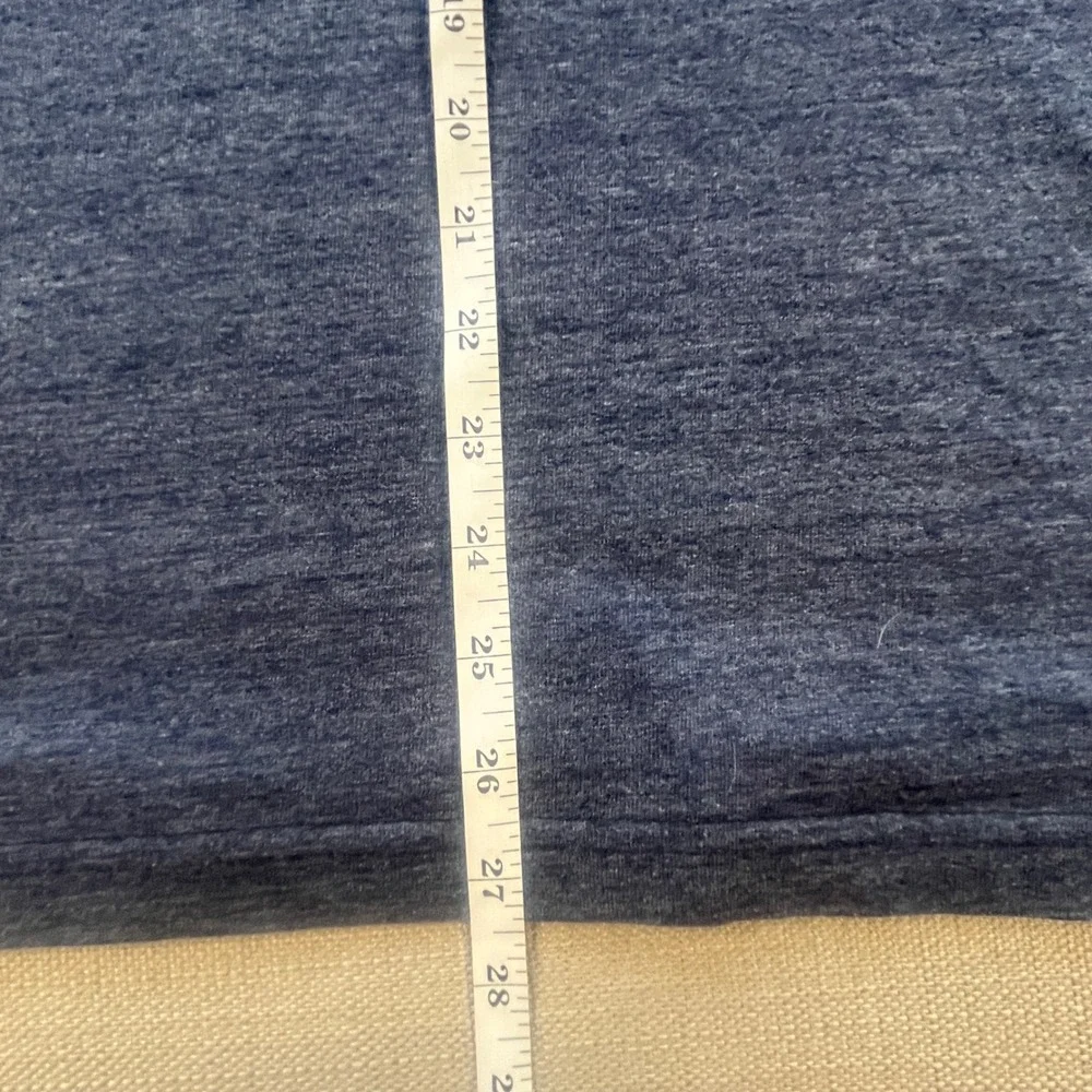 The North‎ Face Mens Heritage Polo Shirt Navy Blue Heathered Pocket A3CB Size L